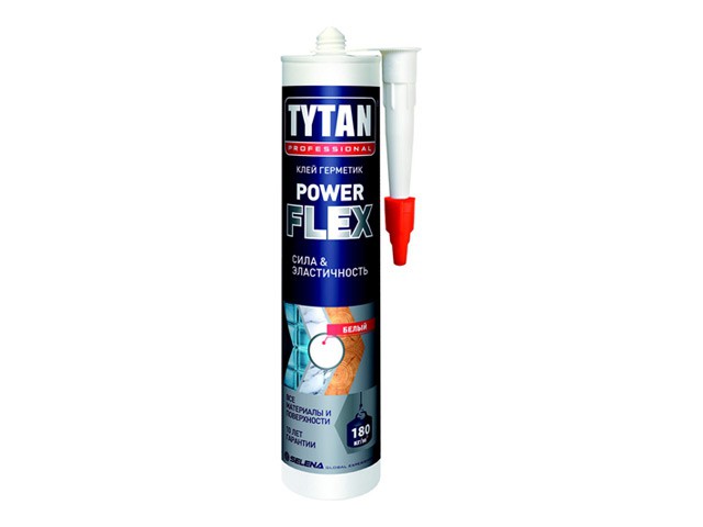 Клей монтажный TYTAN professional Power Flex акрилатный прозрачный 290 мл (12 шт/уп)