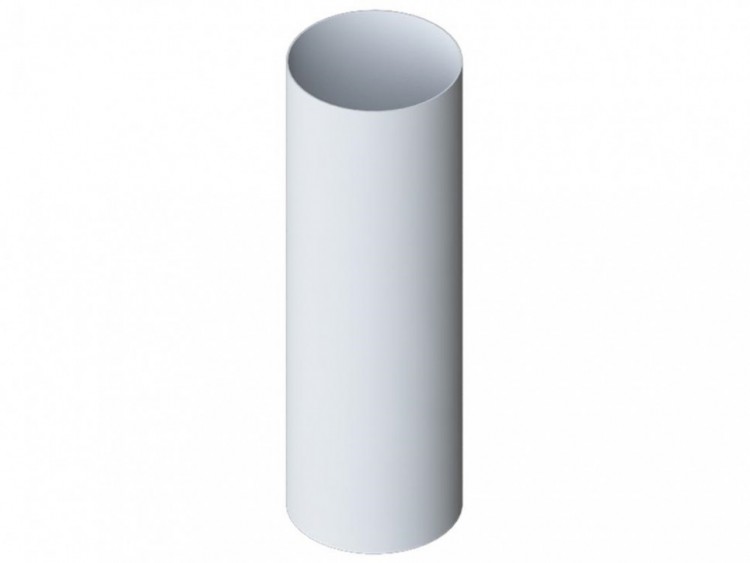 Труба водосточная ф100 2000мм ПЭ (RAL 9003 (белый))