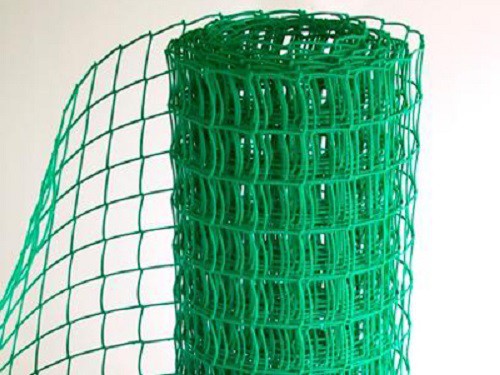 Решетка садовая в рулоне 1х20м, ячейка 50х50мм зеленая