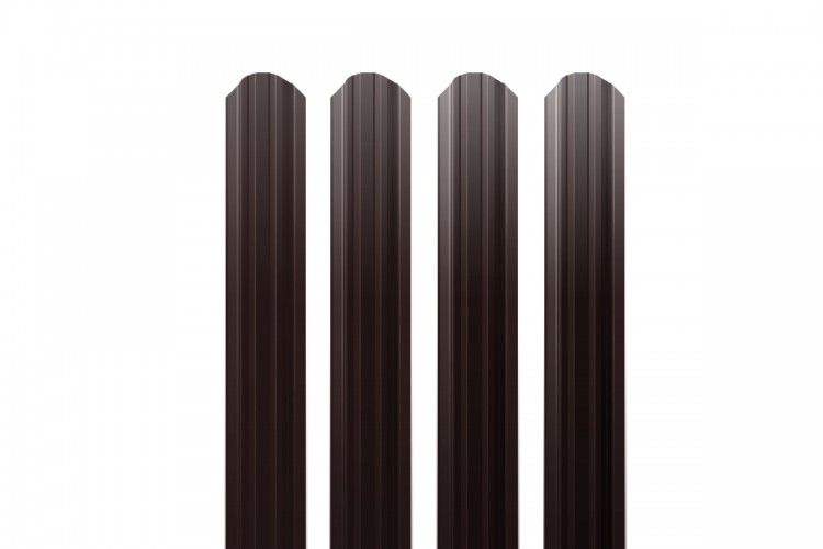 Штакетник Европейский 2000х156х Оптима (RAL 8017 (шоколадно-коричневый))