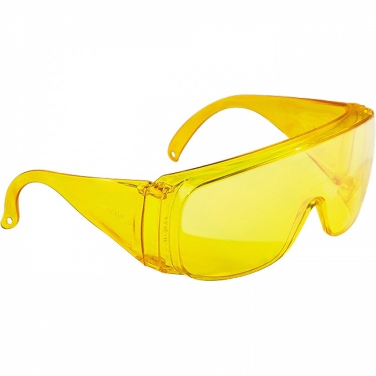Очки защитные открытого типа желтые Сибртех (89157)