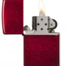 Зажигалка ZIPPO Classic с покрытием Candy Apple Red 36x12x56 мм(21063)