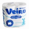 Бумага туалетная Veiro домашняя 2-х сл. 4шт белая
