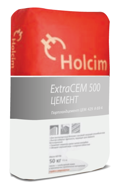 Цемент ПЦ 500 ExtraCEM 50кг Holcim