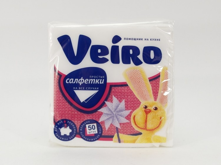 Салфетки бумажные Veiro (50шт)