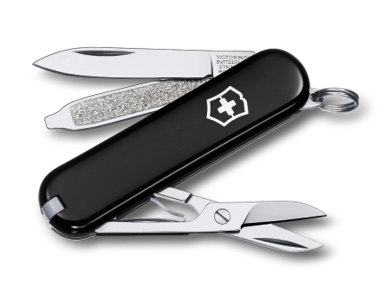 Нож- брелок Classik SD 7 функций,58 мм,черный(6223,3)