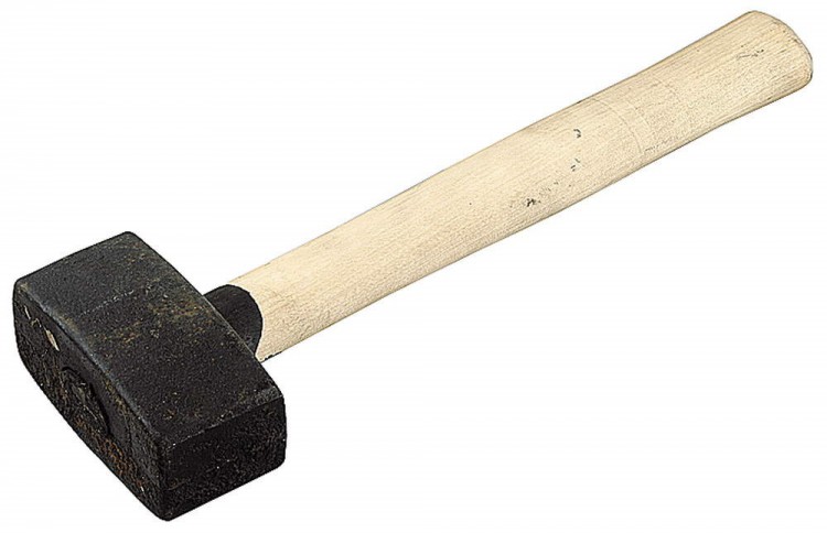 Кувалда деревянная ручка (1кг)