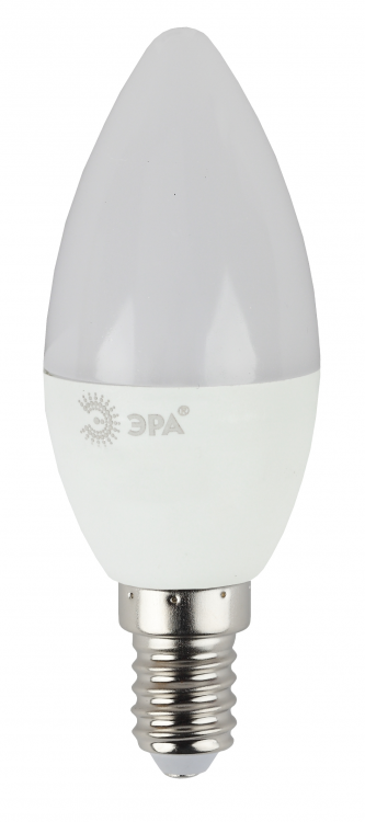 Лампа светодиодная ЭРА свеча B35 11w 827 E14, теплый свет