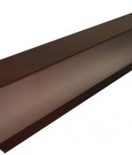 Планка торцевая 2000х90х90мм ПЭ (RAL 8017 (коричневый))