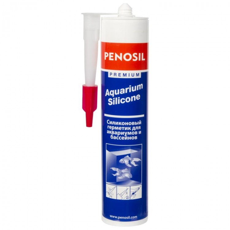Герметик силиконовый для аквариумов и бассейнов бесцветный Penosil 310мл