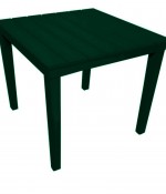 Стол пластм. квадрат 80х80х74см (темн.зеленый) М3014