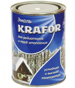 Эмаль для радиаторов "KRAFOR" белая 0,9 кг