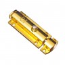 Шпингалет метал. полуавтоматический 75х28мм золото (602-090)