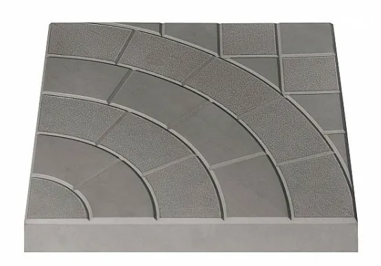 Плитка тротуарная вибролитая "Колодец" серая (35х35х5см) 12 кг