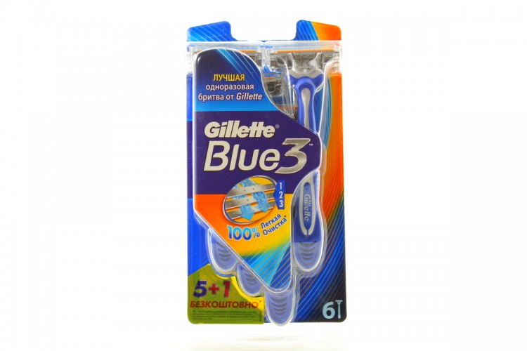 Станки одноразовые Gillette Blue3 (5+1)