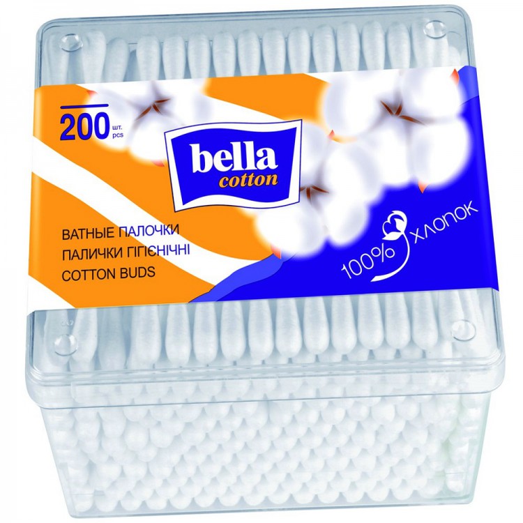 Палочки ватные Bella cotton (200шт)