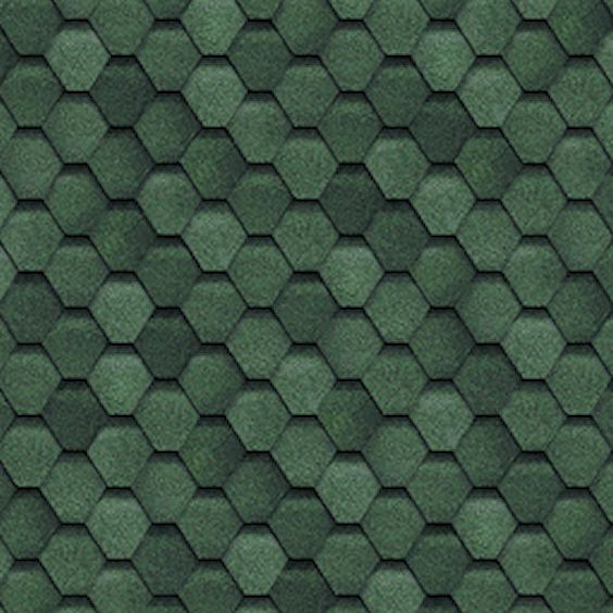 Черепица финская  зеленая (в 1 уп. 3м2) 6S4х21-1484RUS