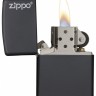 Зажигалка ZIPPO Classik Black Matte 36х12х56 мм (218ZL)