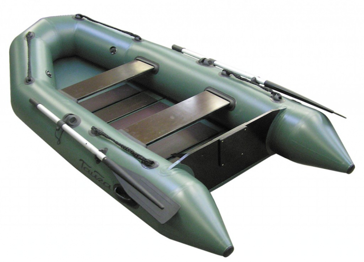 Лодка ПВХ "Тайга-270 Киль" (цвет зеленый) (2-х мест.)