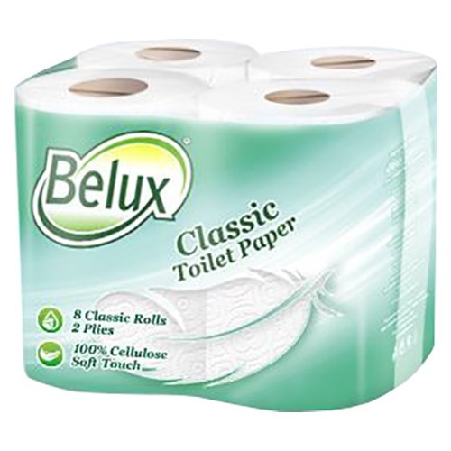 Бумага туалетная Belux classic 8 рулонов