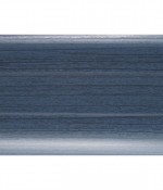 Плинтус ПВХ 035 ольха синяя 2,5м с мяг. краем и кабель-каналом