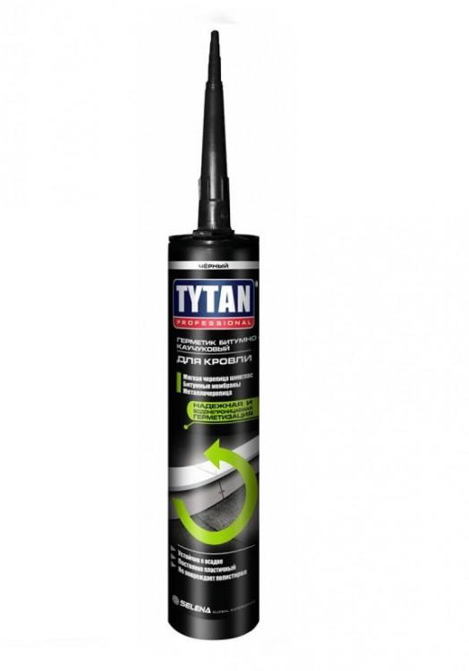 Герметик TYTAN professional для кровли каучуковый черный 310 мл