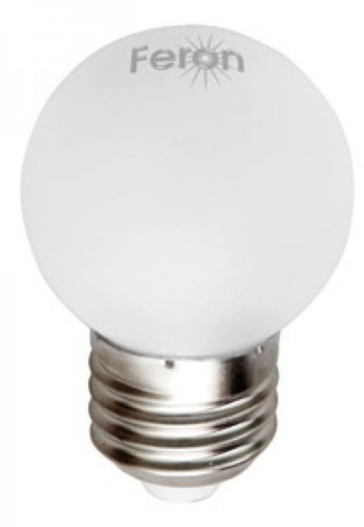 Лампа светодиодная Feron 5W шар Е27 белый свет