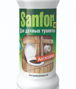 Средство Sanfor для дачных туалетов "Антизапах" 400г