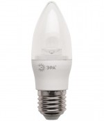 Лампа светодиодная ЭРА свеча B35 7w 827 E27, теплый свет