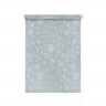 Мини-штора рулонная Ирисы 57х175 серый