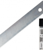 Лезвия для ножей 18 мм КОМПЛЕКТ 10ШТ, толщ лезвия 0,38мм, STAFF "Basic",235466
