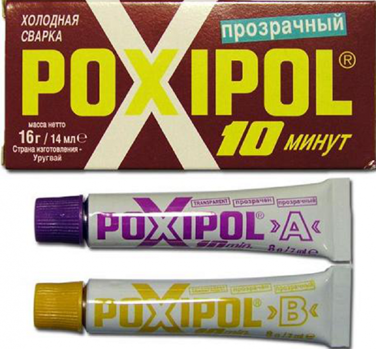 Клей (холодная сварка) "Poxipol" прозрачный 14мл