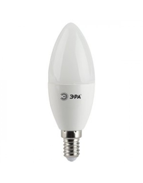 Лампа светодиодная ЭРА свеча B35 9w 827 E14, теплый свет