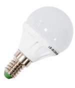 Лампа светодиодная ЭРА шар, P45 5w-840-Е14, яркий свет