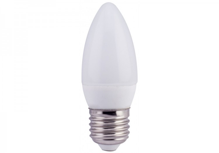 Лампа светодиодная ЭРА свеча B35 7w 840 E27, яркий свет