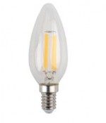 Лампа светодиодная ЭРА свеча B35 5w 827 E14, теплый свет