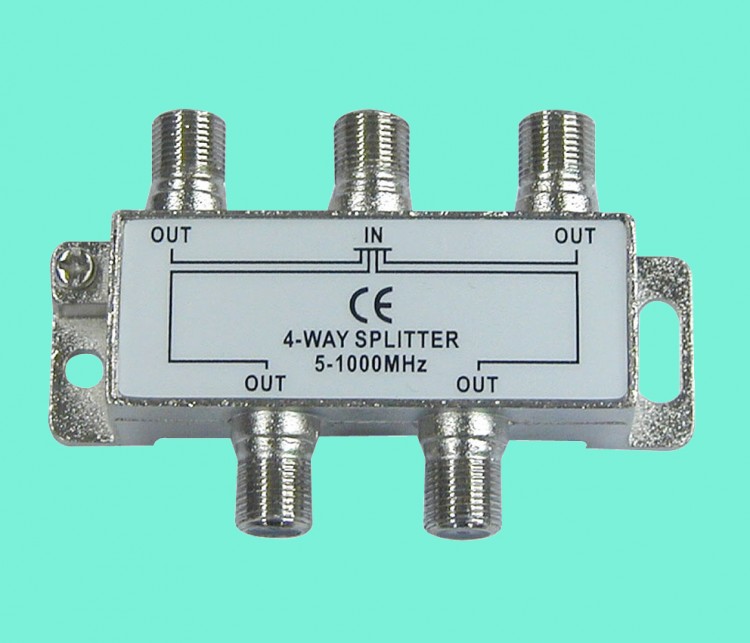 Разветвитель антенный, 4-WAY SPLITTER 5-1000 МГц (254-114)