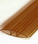 Профиль соединительный для поликарбоната НР 8 мм 6000 мм коричневый