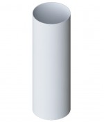Труба водосточная ф100 3000мм ПЭ (RAL 9003 (белый))